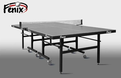 Профессиональный стол для настольного тенниса Fenix Master Sport M32 складной для помещений 32 мм, серый