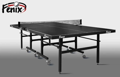 Профессиональный стол для настольного тенниса Fenix Master Sport M32 складной для помещений 32 мм, черный