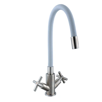 Смеситель для кухни Globus Lux DUKAT SD4-203SG однорычажный поворотный из нержавеющей стали для удобного использования