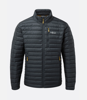 Куртка мужская зимняя. Rab Microlight Jacket, Beluga, L (RB QDB-16-BE-L)