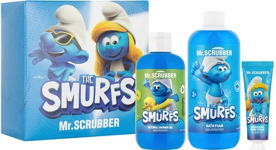 Подарочный набор Mr.Scrubber The Smurfs Bubble Fun Set Крем для рук с ароматом черники 30 г + Гель для душа 250 мл + Пена для ванны 400 мл (48202004218340)