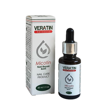 Капли для восстановления ногтей после гель-лака Micotin Nail Repair Balm (Микотин Бальм),Flosvita Veratin Skin Care, 30 мл. флакон