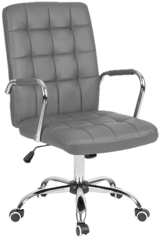 Офісне крісло Sofotel 2431 Benton шкіряне Сіре (5902854519149)
