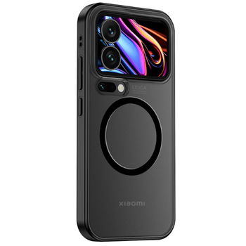 Чохол - накладка Omeve Glass Ring для Xiaomi 17 Pro Max black