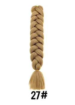 Канекалон Ultra BRAID-X-pression premium 27#XP однотонный золотистый бежевый блонд термостойкий длина 100см Вес 165грам