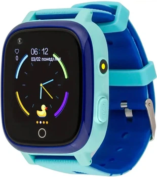 Детские смарт-часы AmiGo GO005 Thermometer, 4G, WIFI, IP67, 720mAh, 24h, Blue UA UCRF
