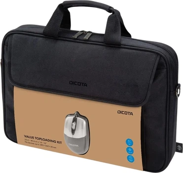 Сумка для ноутбука Dicota Value Toploading Kit 14-16" Black (D30805-RPET)