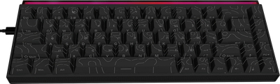 Клавіатура дротова Ajazz NK68 Red Switch USB Black (NK68-R-S-B)