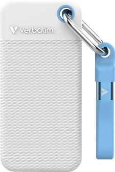 SSD диск Verbatim Pocket SSD 1ТВ USB 3.2 Gen 2 Type-C White-Blue (0023942323204)