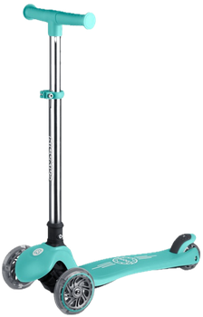 Самокат дитячий Ricokids 765700 Glow триколісний світиться в темноті Бірюзовий (5903890630447)