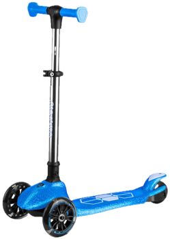 Самокат дитячий Ricokids 765902 Jelly триколісний світиться в темноті Синій (5903890630478)