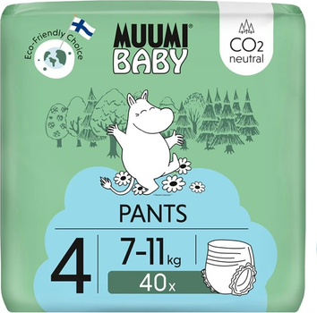 Pieluchomajtki Muumi Baby 4 Maxi 7-11 kg 40 szt (6414100592053)