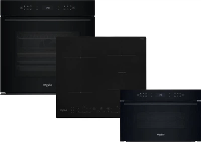 Комплект Духова шафа електрична Whirlpool WOI78PT1SBA + Варильна поверхня індукційна Whirlpool WB B8360 NE + Вбудована мікрохвильова піч Whirlpool WMD7O4TB