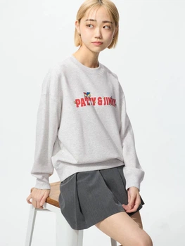 Світшот оверсайз жіночий Uniqlo 560366379 XL Сірий (1159851335)
