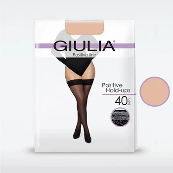 Чулки Giulia POSITIVE HOLD UPS 40 calze 8 40 Den Daino (4823103001295)