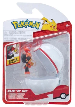Фігурка Jazwares Pokemon Clip N Go Charcadet з Premier Ball (PKW4148) (191726757788)