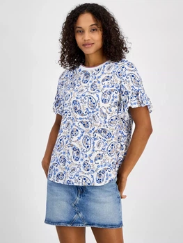 Блузка женская Tommy Hilfiger 627784775 S Голубая (1159851673)