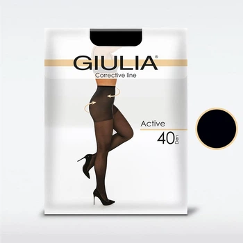 Колготки 40 Den женские Giulia Active 40 4 р Черные (4823116932975)