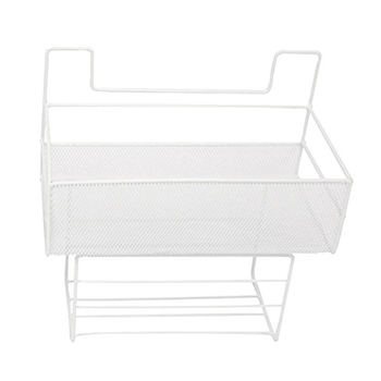 Настінна полиця Stenson M50239-S металева 26x13.5x26 см White
