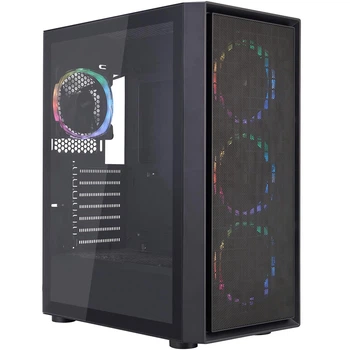 Комп'ютерний корпус без блоку живлення 1stPlayer Go6-BK-4FS7 Black