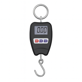Цифровой кантер 200 кг с LCD дисплеем и функцией обнуления TARE, черный