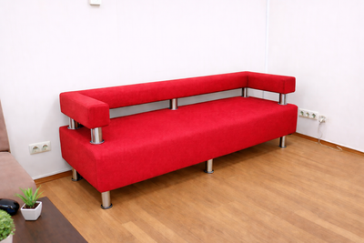Диван офісний BNB IRIS 180 см червоний багіра 04