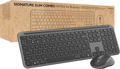 Комплект дротовий Logitech Signature Slim MK950 for Business Wireless Graphite (920-012508)