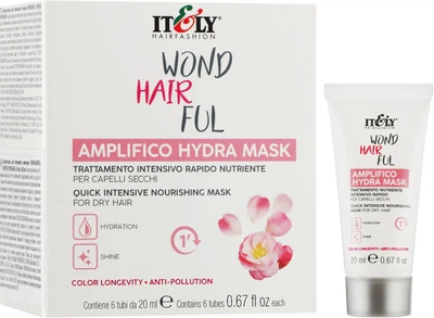 Экспресс-маска для волос Itely Hairfashion интенсивное питание WONDHAIRFUL HYDRA 6х20 мл
