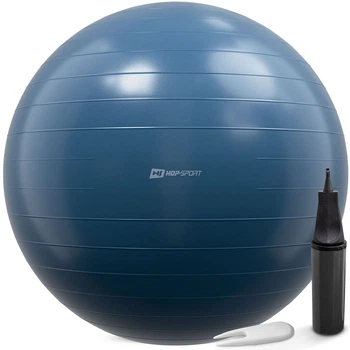 Фитбол Hop-Sport 85см морской темный + насос