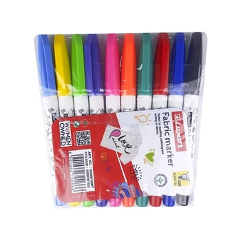Набір маркерів для тканини 1-2мм 10кол Fabric Marker LUXOR