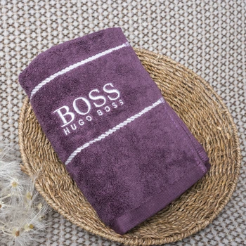 Полотенца банные BOSS 140*70 см Темно-бордовый 89044