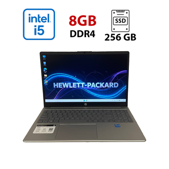 Ультрабук HP 15-fd0445nr / 15.6" (1366x768) TN / Intel Core i5-1235U (10 (12) ядер 3.3 - 4.4 GHz) / 8 GB DDR4 / 256 GB SSD / Intel Iris Xe Graphics / WebCam б/у