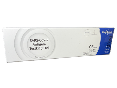 Тест на COVID-19 (ковід) SARS-CoV-2 Antigen LFIA, Самотест назальний мазок 15 хв Medomics, Німеччина