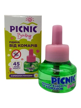 Жидкость Picnic Baby от комаров с ароматом ромашки 45 ночей