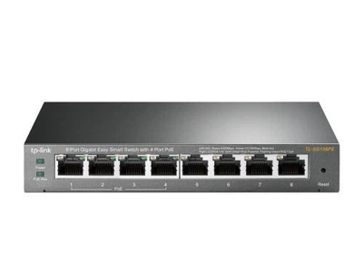 Коммутатор TP-LINK TL-SG108PE, 8x100/1000 Mb/s, управляемый