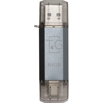 Флеш накопитель USB 64Gb T G Star TG009TC, серебристый, Type-C / USB 2.0 (TG009TC-64GSL)