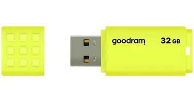 Флеш накопитель USB 64Gb Goodram UME2, желтый, USB 2.0, до 20/5 МБ/с (UME2-0640Y0R11)
