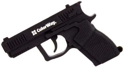 Флеш накопитель USB 64Gb ColorWay 'Pistol', черный, USB 3.0 (CW-USBPL64)
