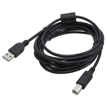 Кабель USB 2.0 AM - USB BM, 3 м, чорний, Patron, феритовий фільтр (PN-AMBM-30F)