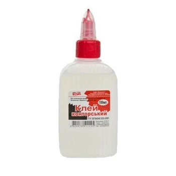 Клей конторский, полимерный, 100 мл, с супер колпачком, КиП (GLUEKIPKONT100ML)