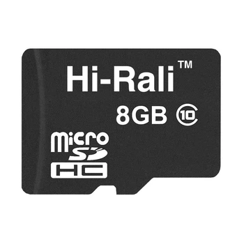 Карта пам'яті microSDHC, 8Gb, Hi-Rali, Class10, без адаптера (HI-8GBSDCL10-00)