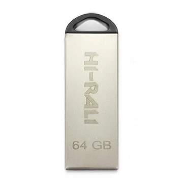 Флеш накопитель USB 64Gb Hi-Rali Fit, серебристый, USB 2.0 (HI-64GBFITSL)