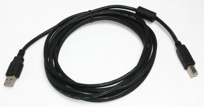 Кабель USB 2.0 AM - USB BM, 1.8 м, чорний, Cablexpert, феритовий фільтр (CCF-USB2-AMBM-6)