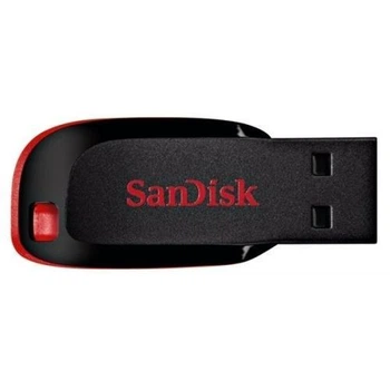 Флеш накопитель USB 64Gb SanDisk Cruzer Blade, черный/Red, USB 2.0 (SDCZ50-064G-B35)