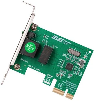Сетевая карта PCI-E x1, 2E S310, 10/100/1000 Мбит/сек, RTL8111H (2E-S310)