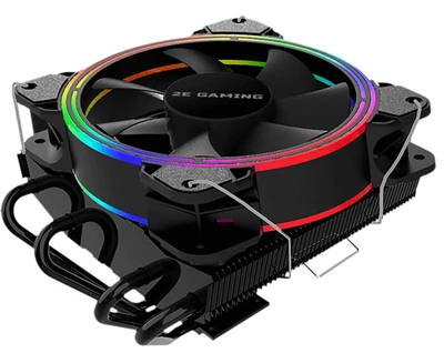 Кулер для процессора 2E Gaming Air Cool AC120T4 ARGB, черный, алюминий и медные тепловые трубки, 1x120 мм ARGB, для Intel