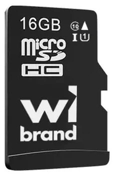Карта пам'яті microSDHC, 16Gb, Wibrand, Class10 UHS-I U1 без адаптера (WICDHU1/16GB)