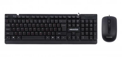 Комплект Maxxter KMS-CM-01-UA (клавиатура+мышь) черный, USB