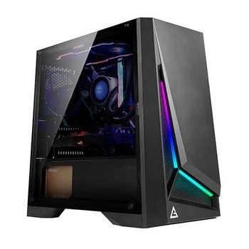 Корпус Antec DP301M, черный, Mini Tower, без БП, для Micro ATX / Mini ITX, боковая панель из закаленного стекла, 1x120 мм Fan