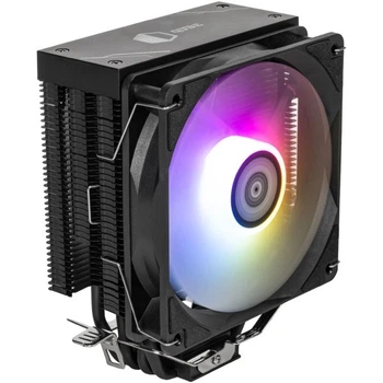 Кулер для процесора Qube ST-6U3-ST, чорний, алюміній/мідь, 1x120 мм ARGB, Intel 1851/1700/1200/115x, AMD AM5/AM4, до 160 Вт